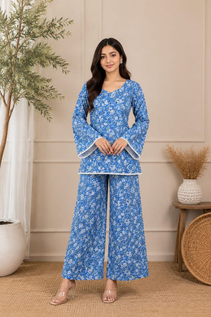 Bluebell Breeze Pure Cotton Co-ord Set
