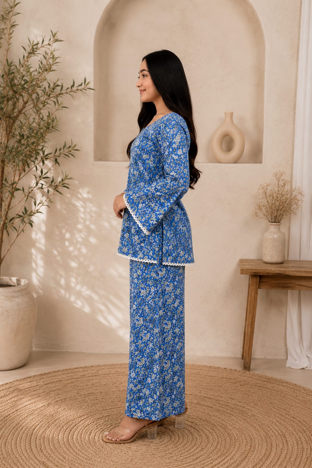 Bluebell Breeze Pure Cotton Co-ord Set
