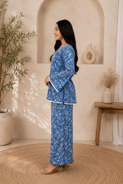 Bluebell Breeze Pure Cotton Co-ord Set