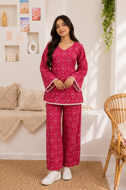 Bold bloom Pure Cotton Co-ord Set