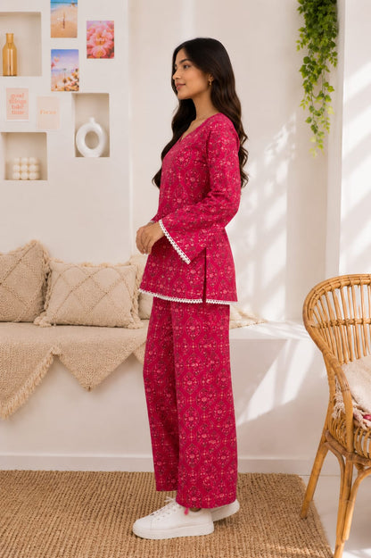 Bold bloom Pure Cotton Co-ord Set