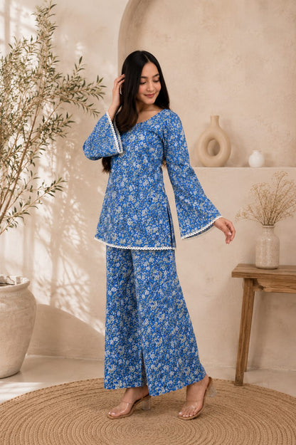 Bluebell Breeze Pure Cotton Co-ord Set