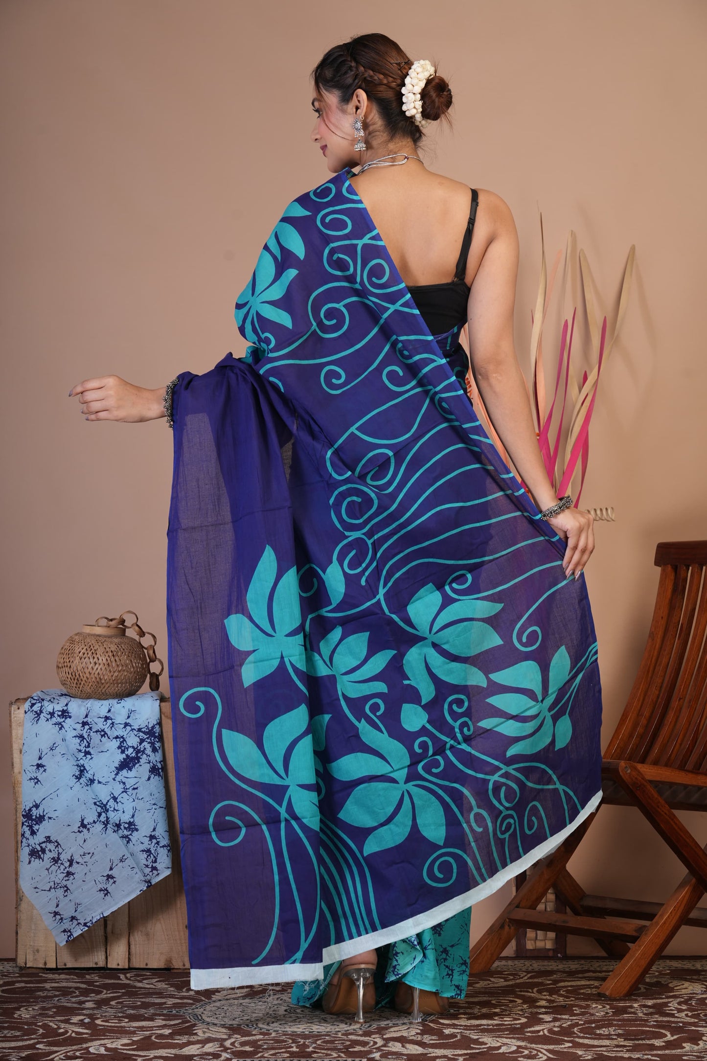 Ocean Vibe Cotton Saree