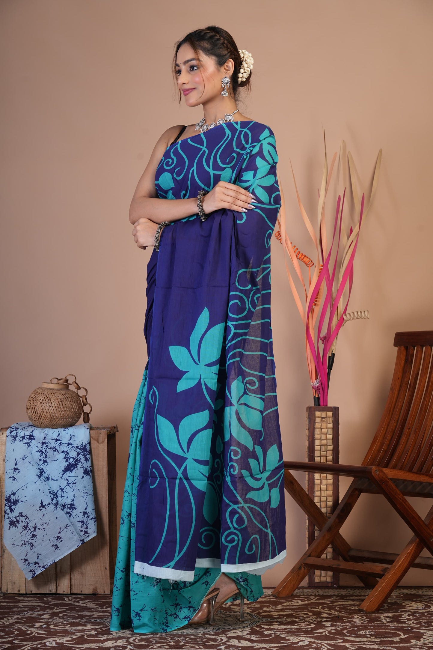Ocean Vibe Cotton Saree